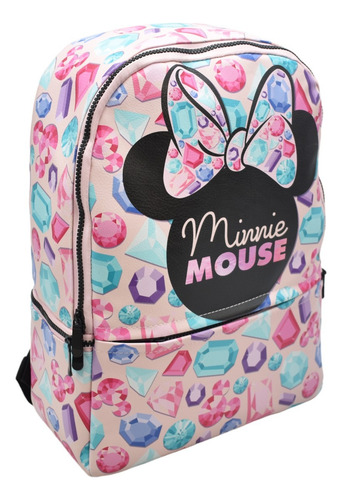 Foto 3 pulgar | Mochila Minnie Mouse Gemas Estampado Rosa Con Porta Laptop Primaria 160924 Truzt