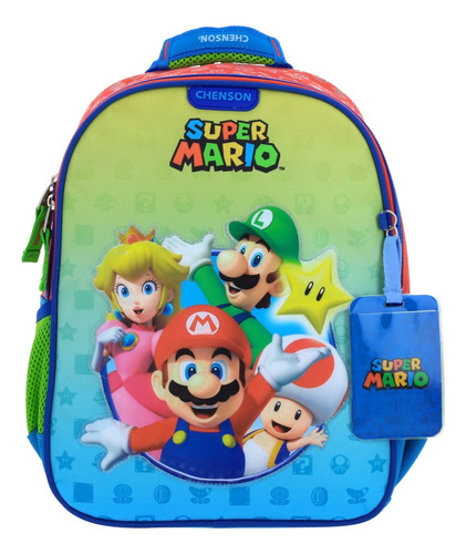 Mochila 3d Super Mario 5 Personajes Mb66458 Kinder Chenson