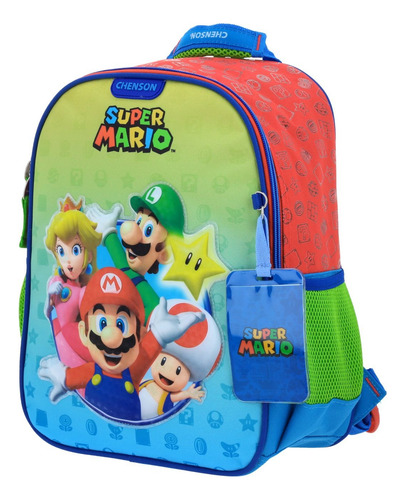 Foto 3 pulgar | Mochila 3d Super Mario 5 Personajes Mb66458 Kinder Chenson