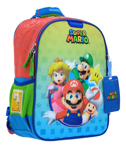 Foto 4 pulgar | Mochila 3d Super Mario 5 Personajes Mb66458 Kinder Chenson