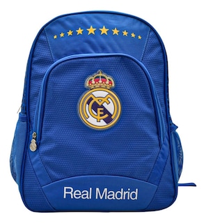 Foto 1 | Mochila Real Madrid Club De Futbol Original Azul Estampado Primaria 117661 Ruz Con Detalle