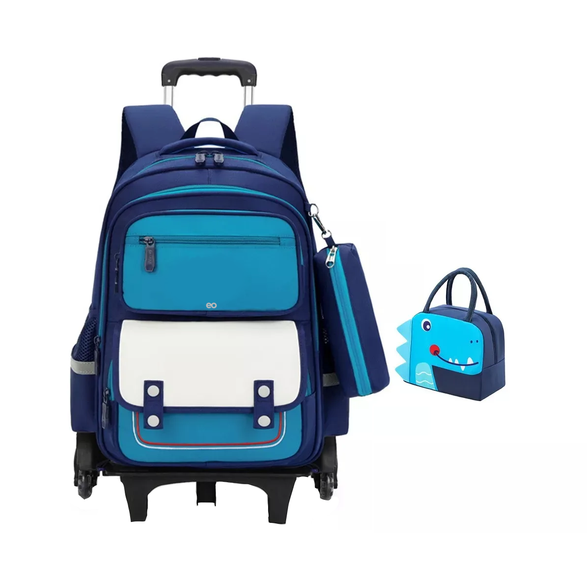 Set De Mochila De Llantas 3 Piezas Eo Safe Imports Esi-19863 Azul