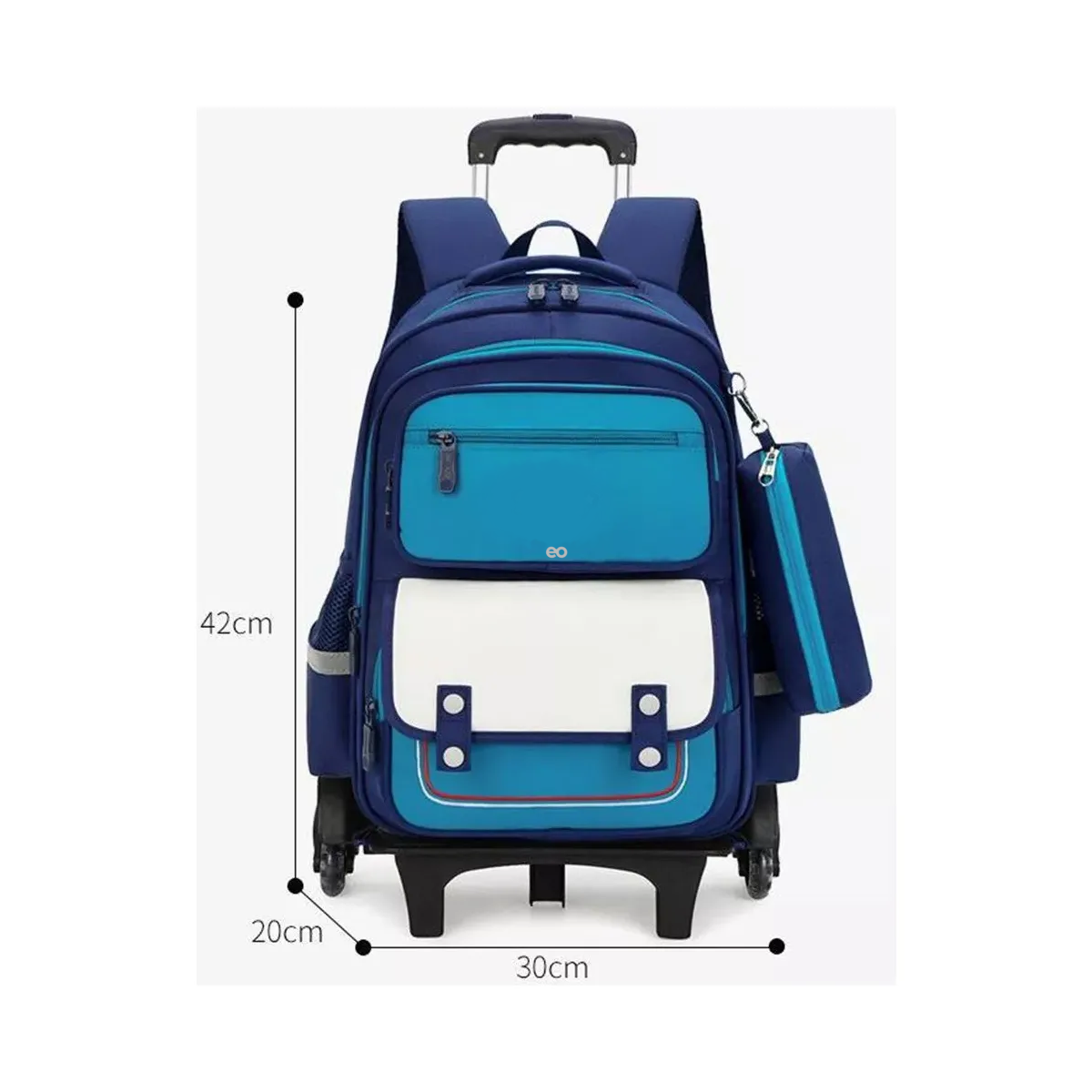 Foto 4 pulgar | Set De Mochila De Llantas 3 Piezas Eo Safe Imports Esi-19863 Azul