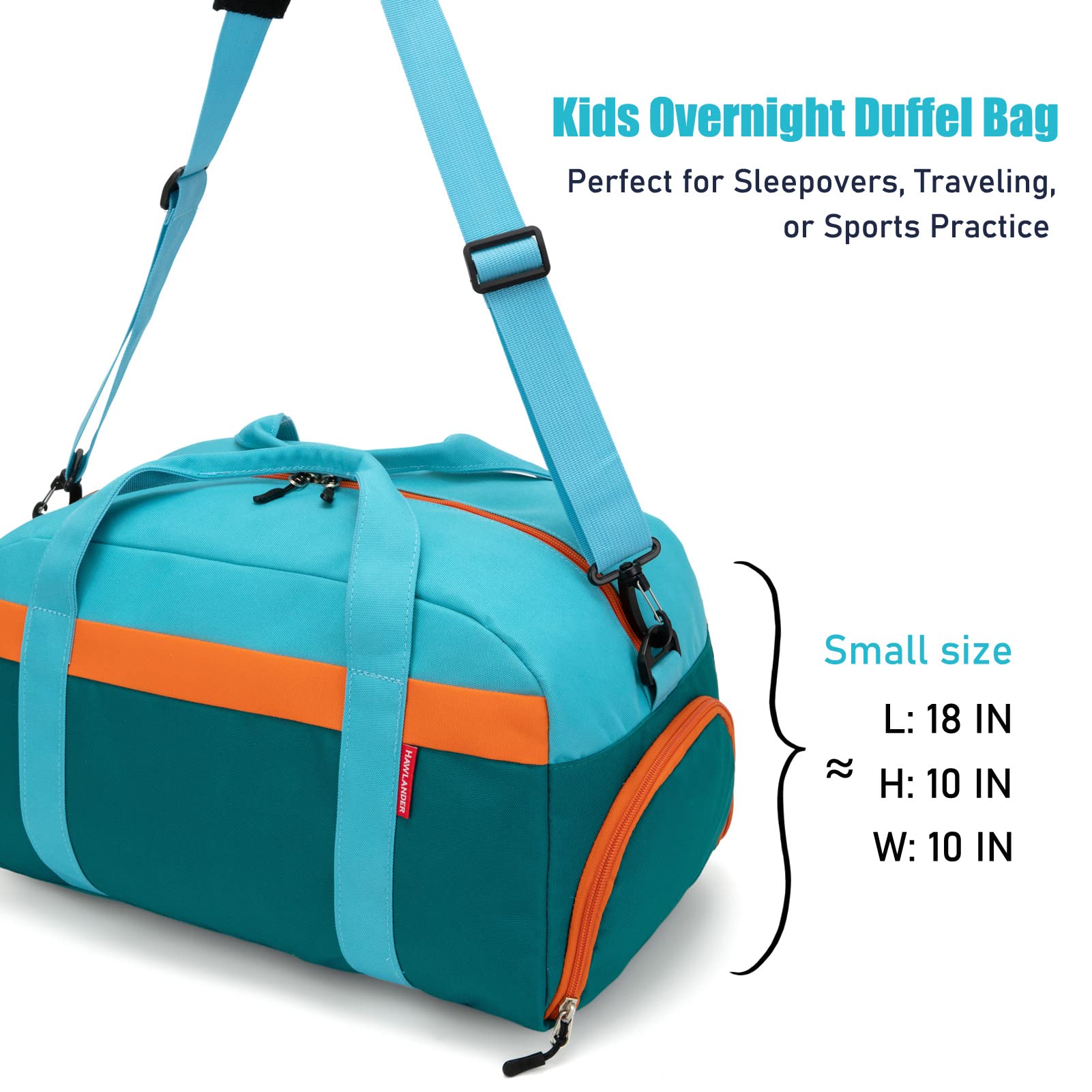 Foto 7 pulgar | Bolsa De Viaje Hawlander Kids Para Niños O Niñas, Azul Y Verde - Venta Internacional.