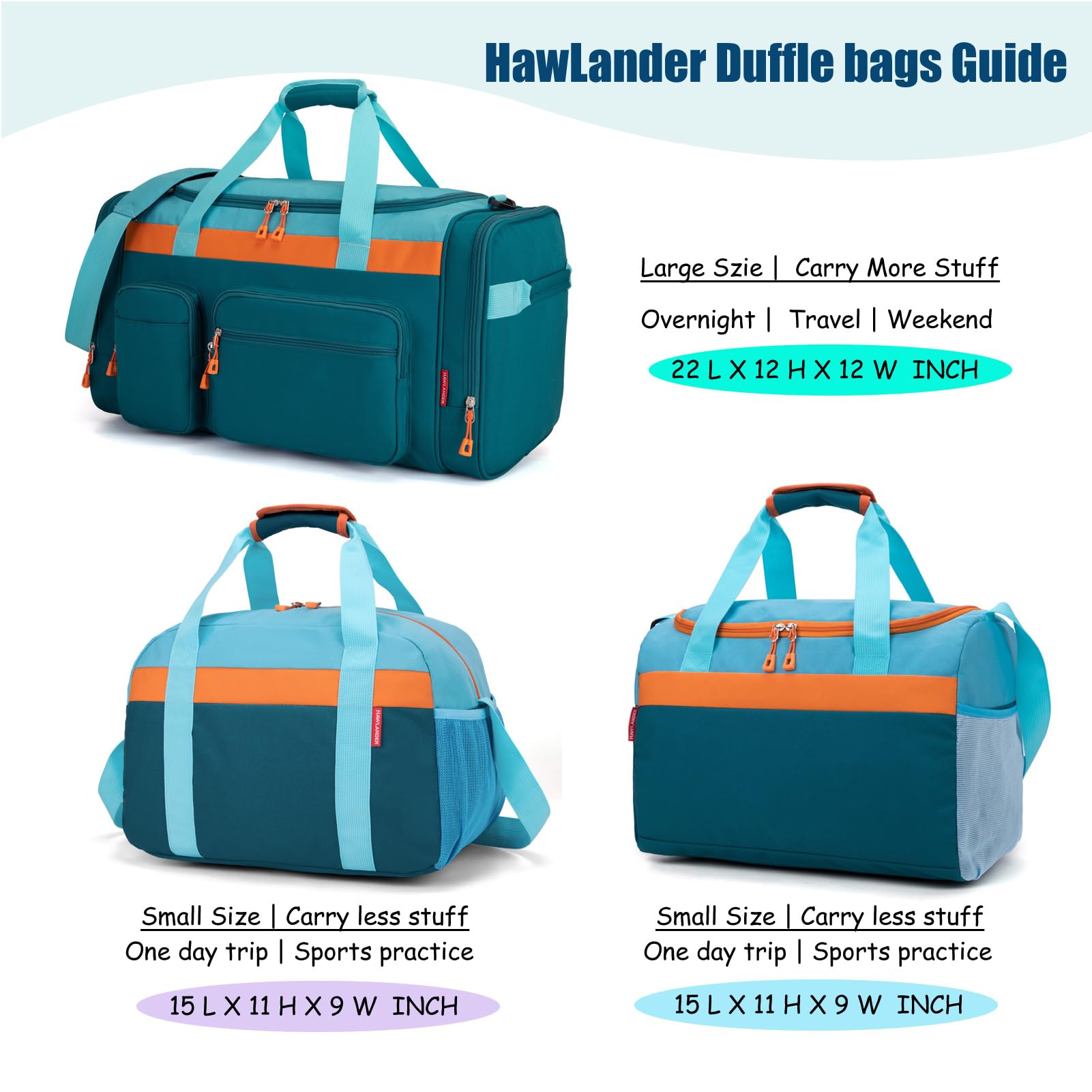 Foto 8 pulgar | Bolsa De Viaje Hawlander Kids Para Niños O Niñas, Azul Y Verde - Venta Internacional.