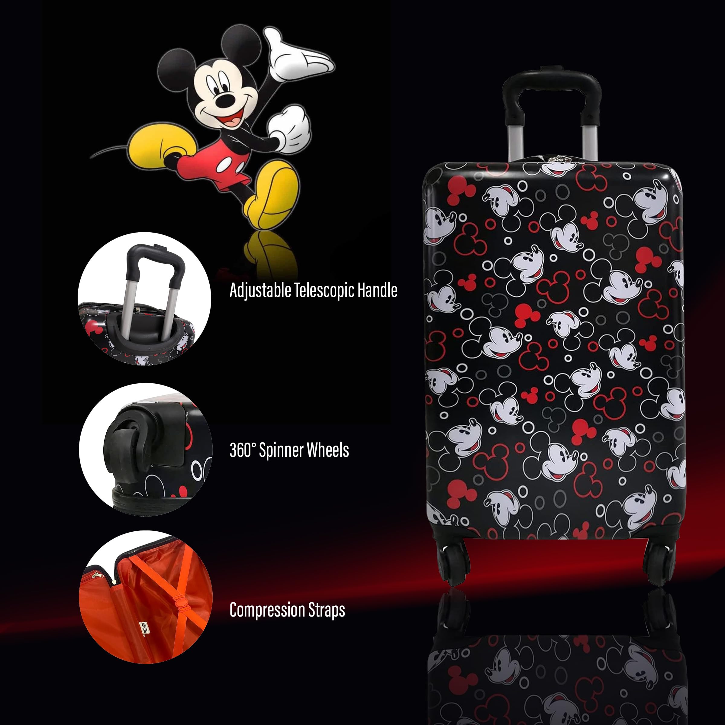 Foto 5 pulgar | Luggage Fast Forward Mickey Mouse De 20 Pulgadas Para Niños - Venta Internacional.