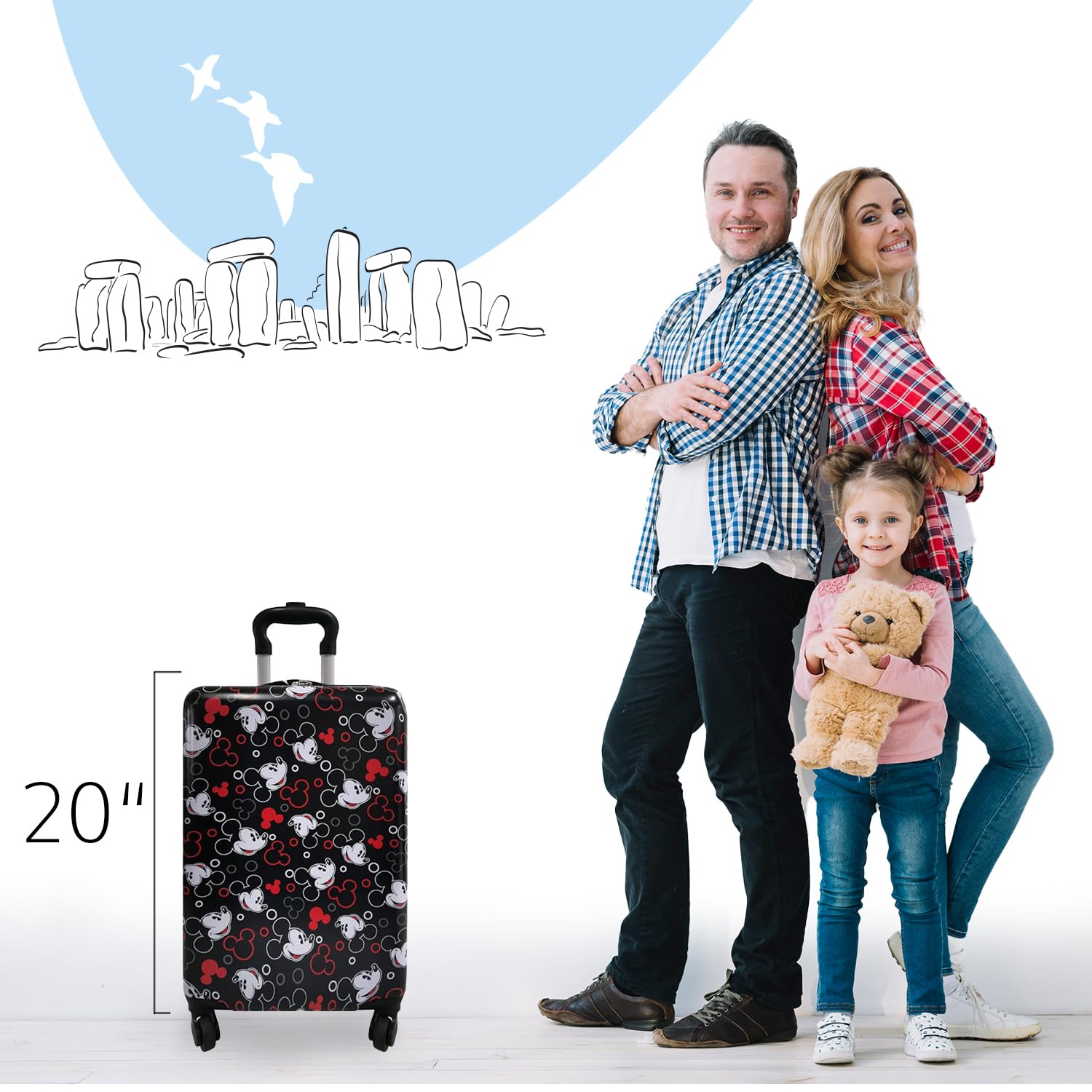 Foto 6 pulgar | Luggage Fast Forward Mickey Mouse De 20 Pulgadas Para Niños - Venta Internacional.