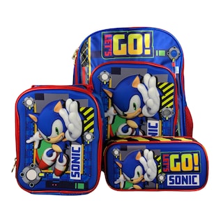 Foto 1 | Combo Mochila, Lonchera Y Lapicera Sonic Con Luz Interactiva