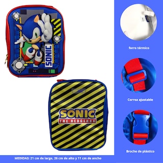 Foto 6 | Combo Mochila, Lonchera Y Lapicera Sonic Con Luz Interactiva
