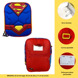 Foto 6 | Combo Mochila, Lonchera Y Lapicera Superman