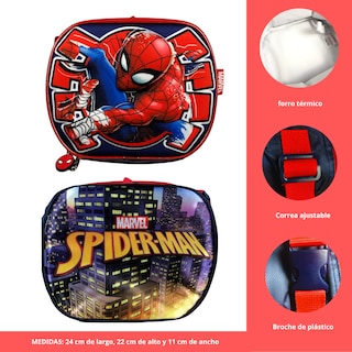 Foto 6 | Combo Mochila, Lonchera Y Lapicera Spiderman Luz Interactiva