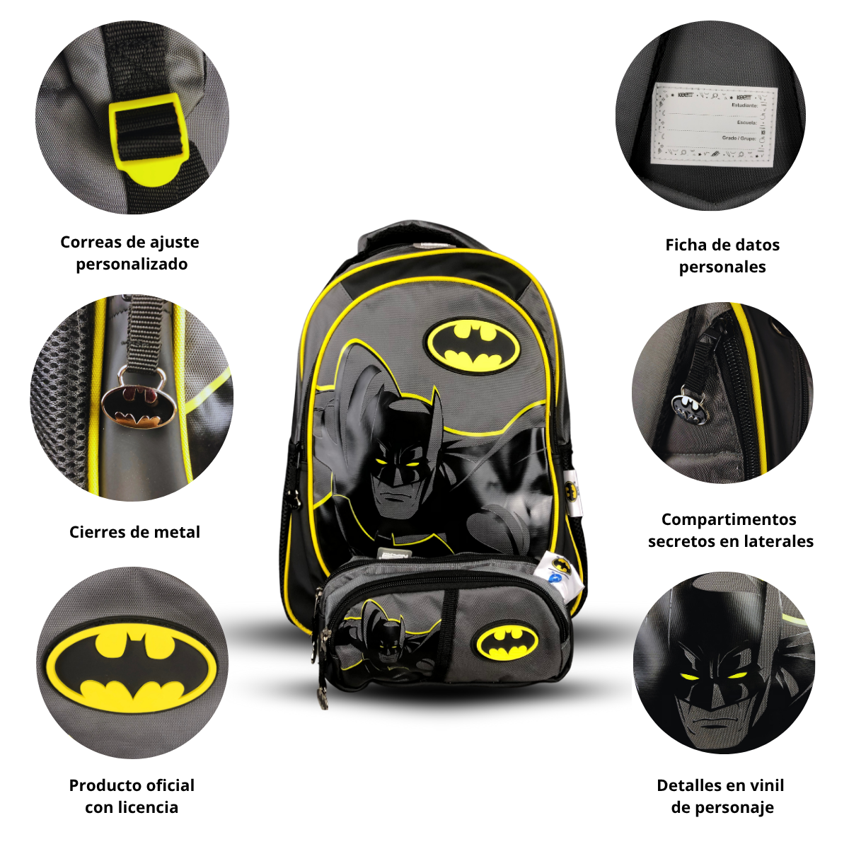 Foto 3 pulgar | Kit Escolar Mochila Y Lapicera De Batman