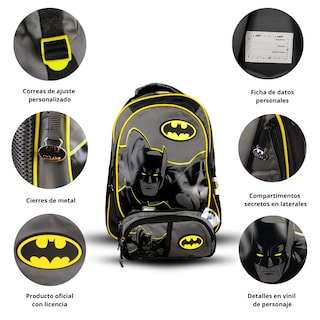 Foto 2 | Kit Escolar Mochila Y Lapicera De Batman