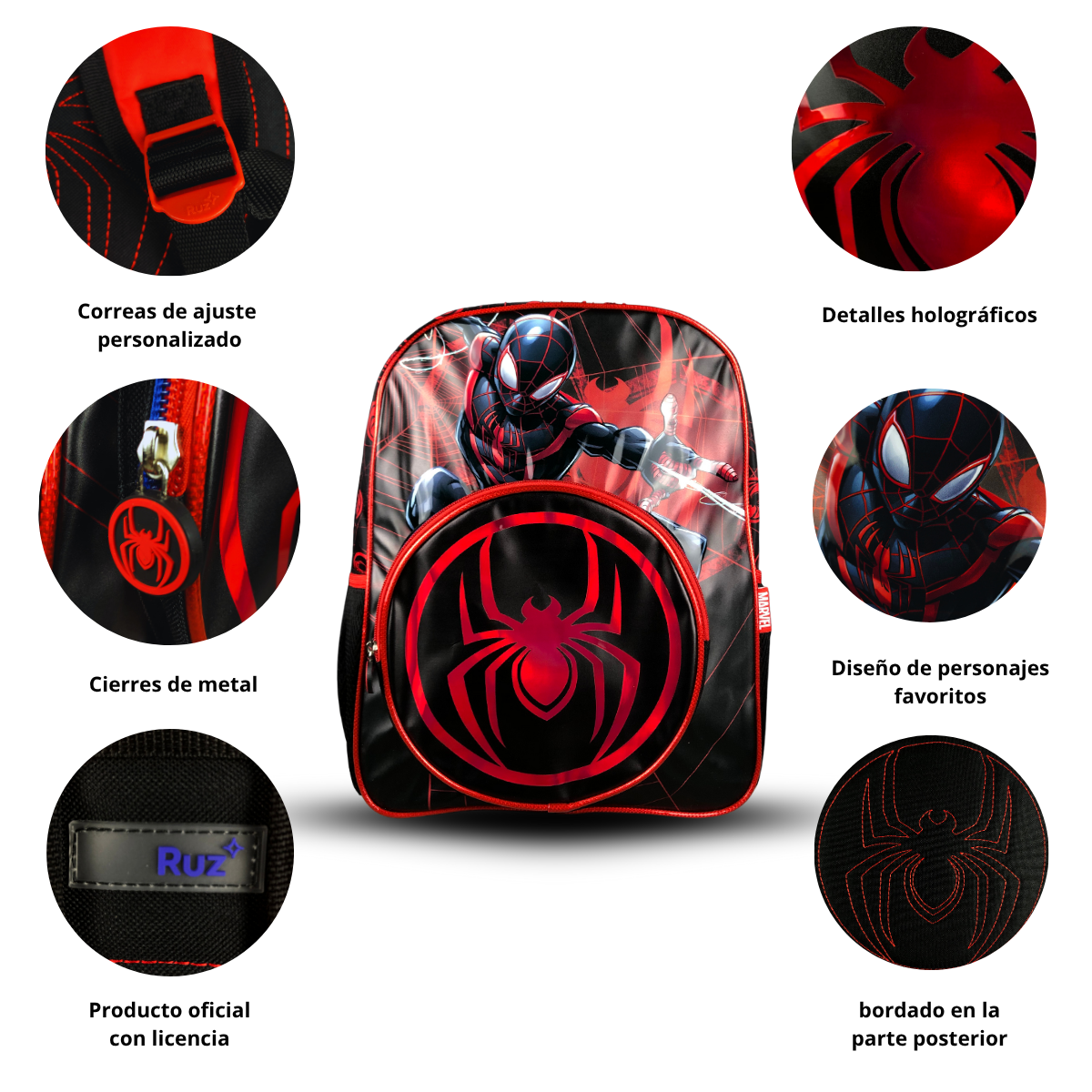 Foto 3 pulgar | Mochila Spiderman Miles Morales