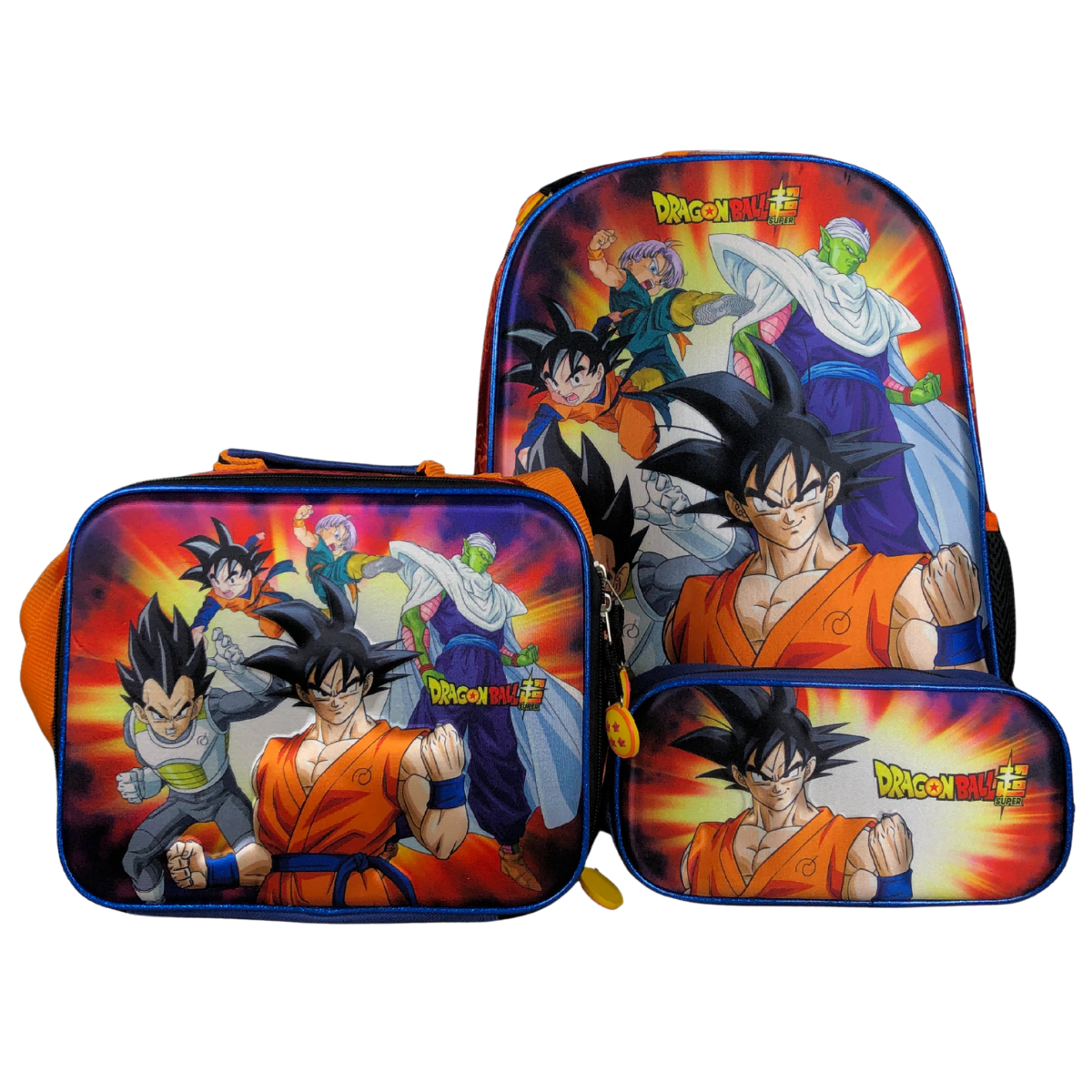Combo Mochila  Lonchera Y Lapicera Dragon Ball