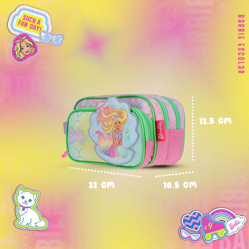 Foto 5 pulgar | Lapicera Estuche Escolar Barbie Sirena Brb085-pc059a
