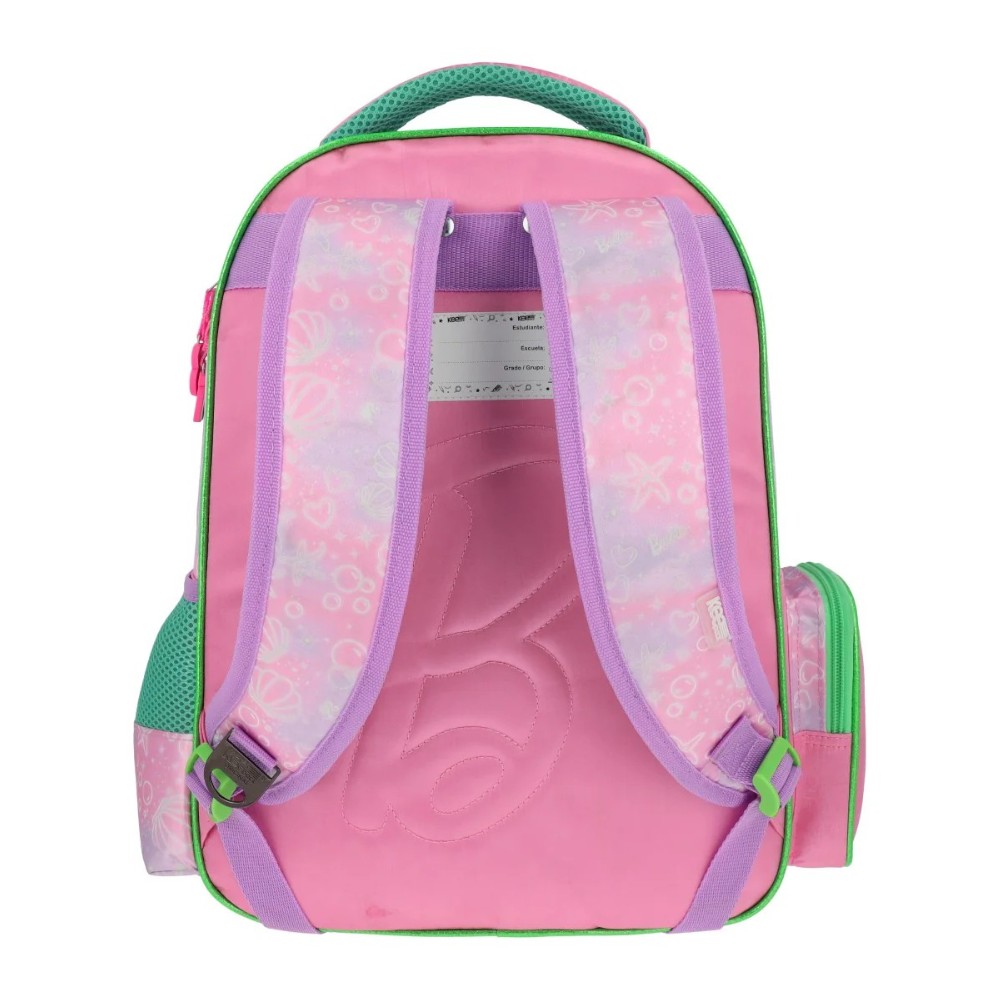 Foto 7 pulgar | Mochila Escolar Barbie Sirena Yadatex Porta Laptop Brb085-bp442a
