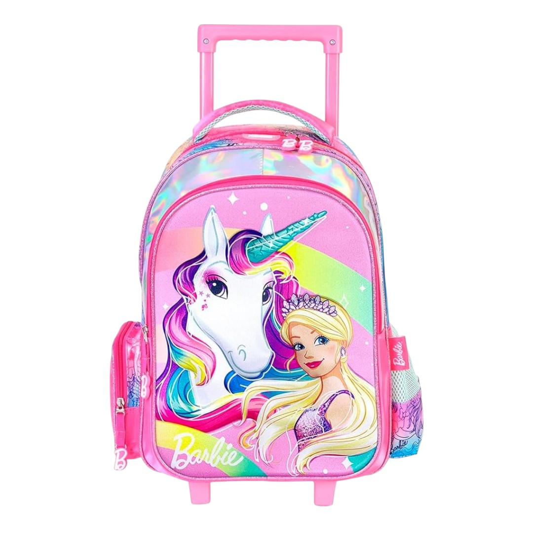 Foto 2 pulgar | Mochila Grande Ruedas Yadatex Barbie Unicornio Brb014-bp141t