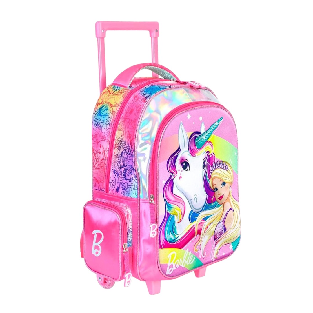 Foto 2 | Mochila Grande Ruedas Yadatex Barbie Unicornio Brb014-bp141t
