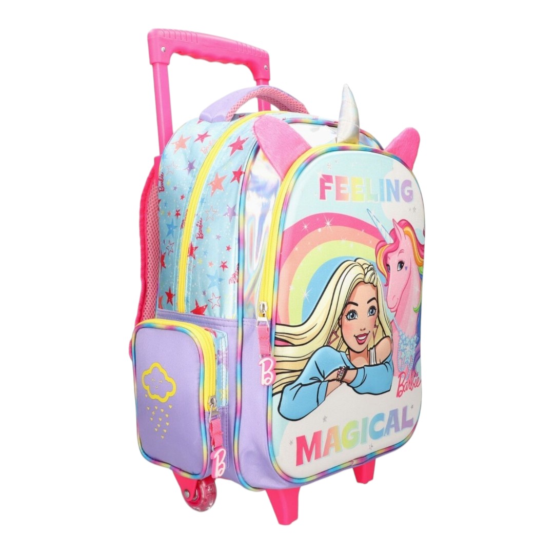 Foto 9 pulgar | Mochila Grande Ruedas Yadatex Barbie Unicornio Brb049-bp141t