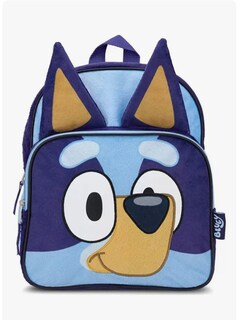 Foto 1 | Mochila Infantil Family & Friends Color Azul 12 Pulgadas Felpa Con Orejas Y Apliques 3d Correas Ajustables Y Espa