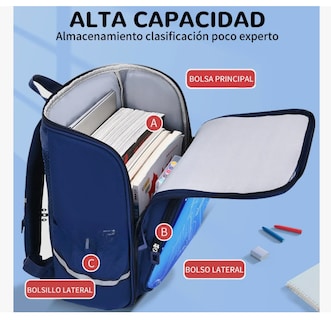 Foto 3 | Mochila Escolar Primaria Para Niño Dinosaurio 3d Impermeable