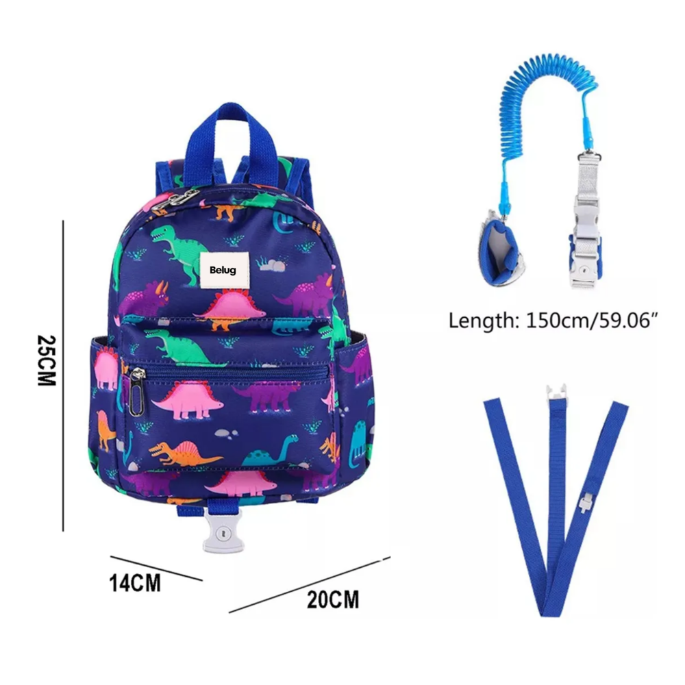 Foto 2 | Mochila Antipérdida Arnés/correa 3pz Belug  Azul