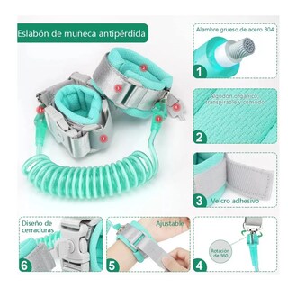Foto 4 | Mochila Antipérdida Arnés/correa 3pz Belug Azul