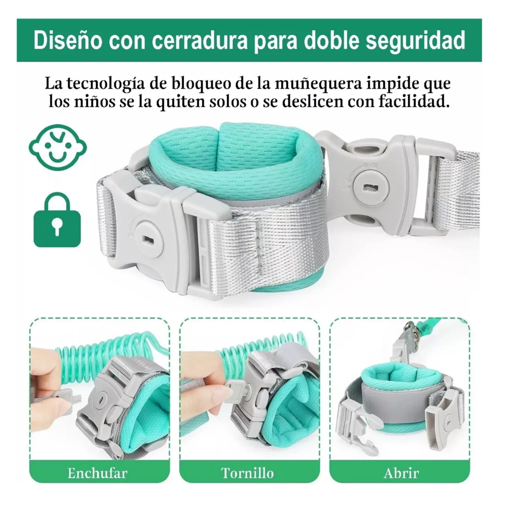Foto 6 pulgar | Mochila Antipérdida Arnés/correa 3pz Belug  Azul