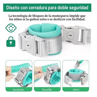 Foto 5 | Mochila Antipérdida Arnés/correa 3pz Belug Azul