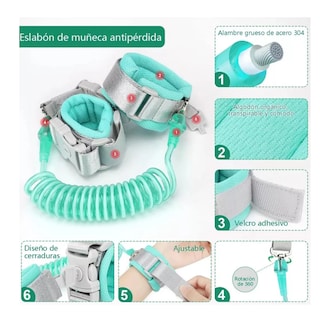 Foto 4 | Mochila Antipérdida Arnés/correa 3pz Lab.g Azul