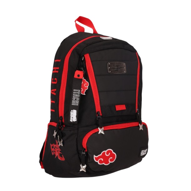 Foto 3 pulgar | Mochila Grande Yadatex Naruto Shippuden Negro Con Rojo Nts015-bp285a