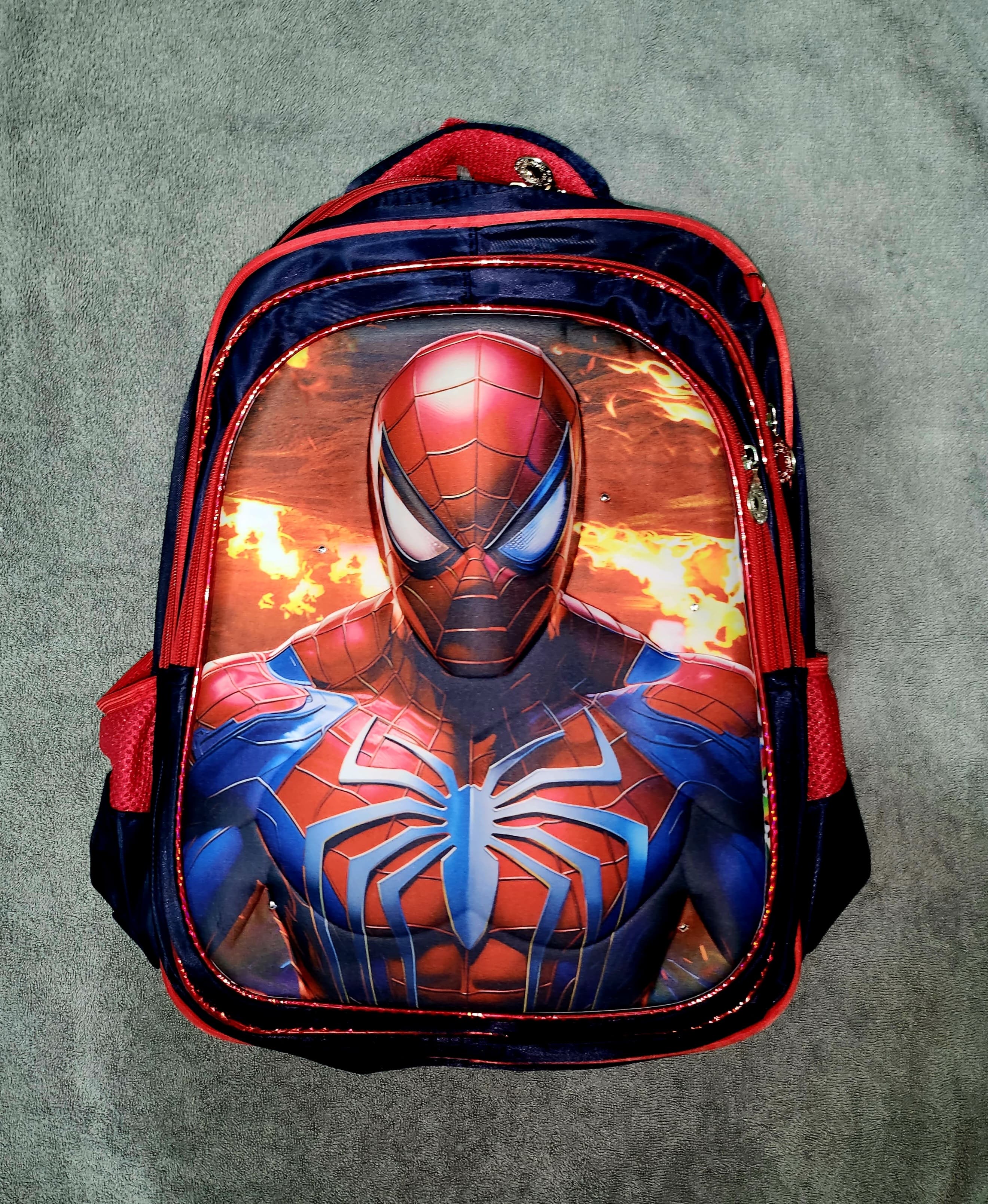 Foto 3 pulgar | Mochila Escolar Con Luz Led Incluye Lonchera Y Lapicera Con Diseño De Spider Man