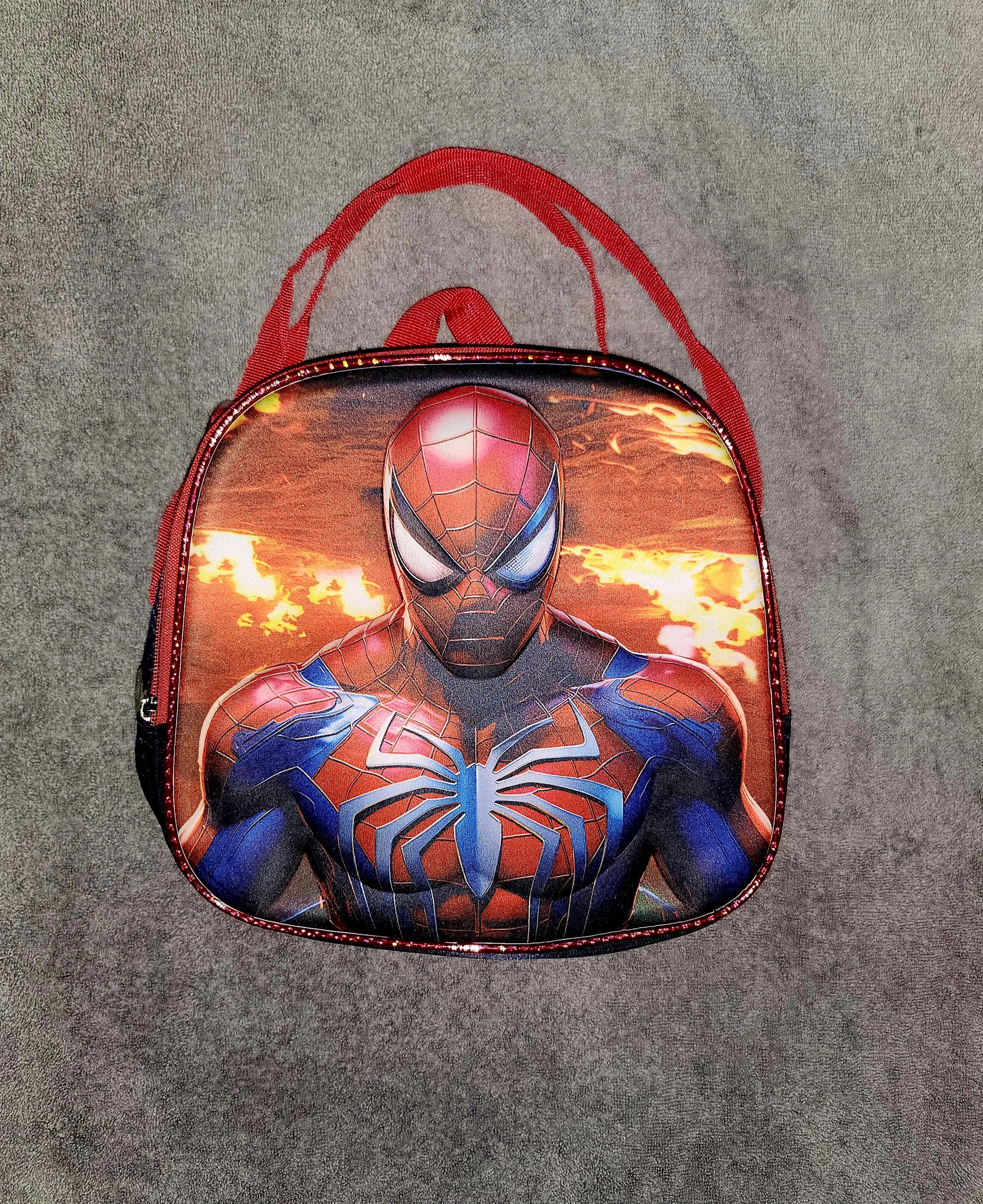 Foto 4 pulgar | Mochila Escolar Con Luz Led Incluye Lonchera Y Lapicera Con Diseño De Spider Man