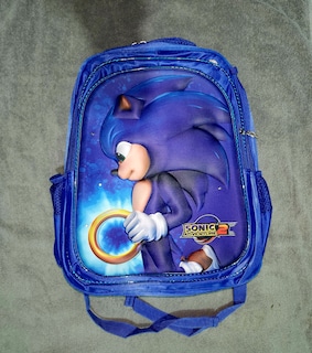 Foto 2 | Mochila Escolar Con Luz Led Incluye Lonchera Y Lapicera Con Diseño De Sonic