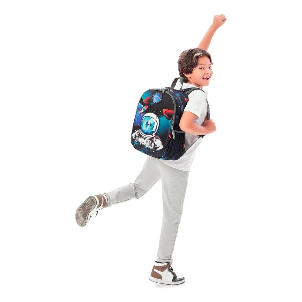 Foto 3 pulgar | Totto Mochila Para Niño Astronauta Astronaut Mediana Con Organizador Interno Multicolor