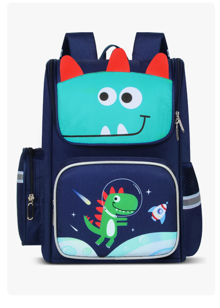 Foto 2 pulgar | Mochila Escolar Escolar  Color Dinosaurio Diseño Estampado 20l