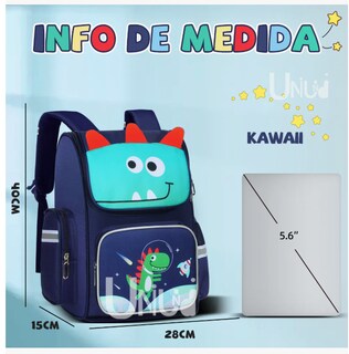 Foto 2 | Mochila Escolar Escolar Color Dinosaurio Diseño Estampado 20l