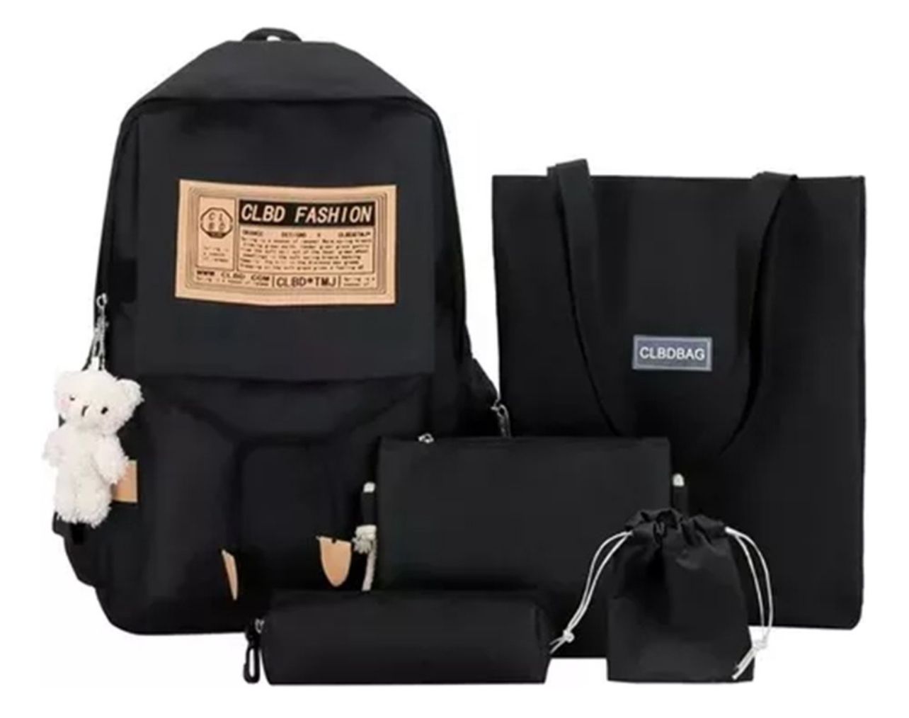 Foto 1 | Set Backpack Mochilas Escolares Antirrobo Estudiante Tote Lapicera Viaje