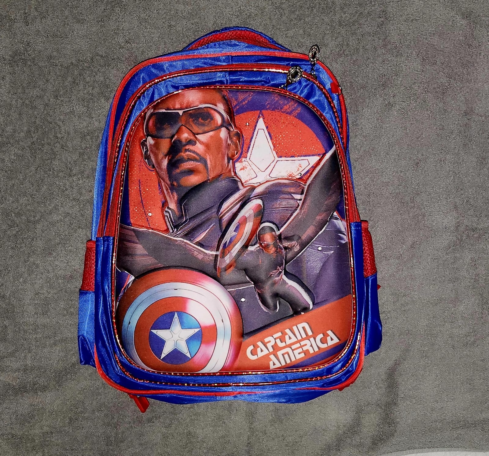 Foto 4 | Mochila Con Luz Led De Ruedas Desmontable Incluye Lonchera Y Lapicera Diseño De Capitan America