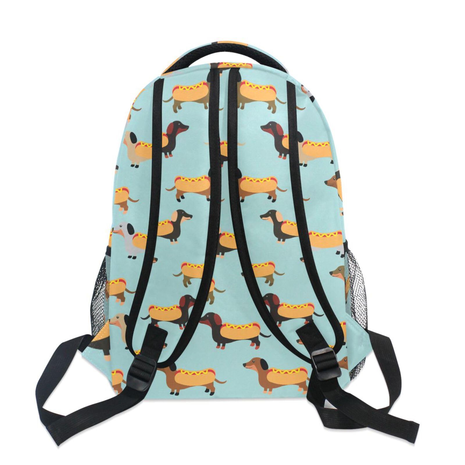 Foto 4 | Mochila Alaza Cute Dachshunds Hotdog Blue Kids De 40 Cm - Venta Internacional.