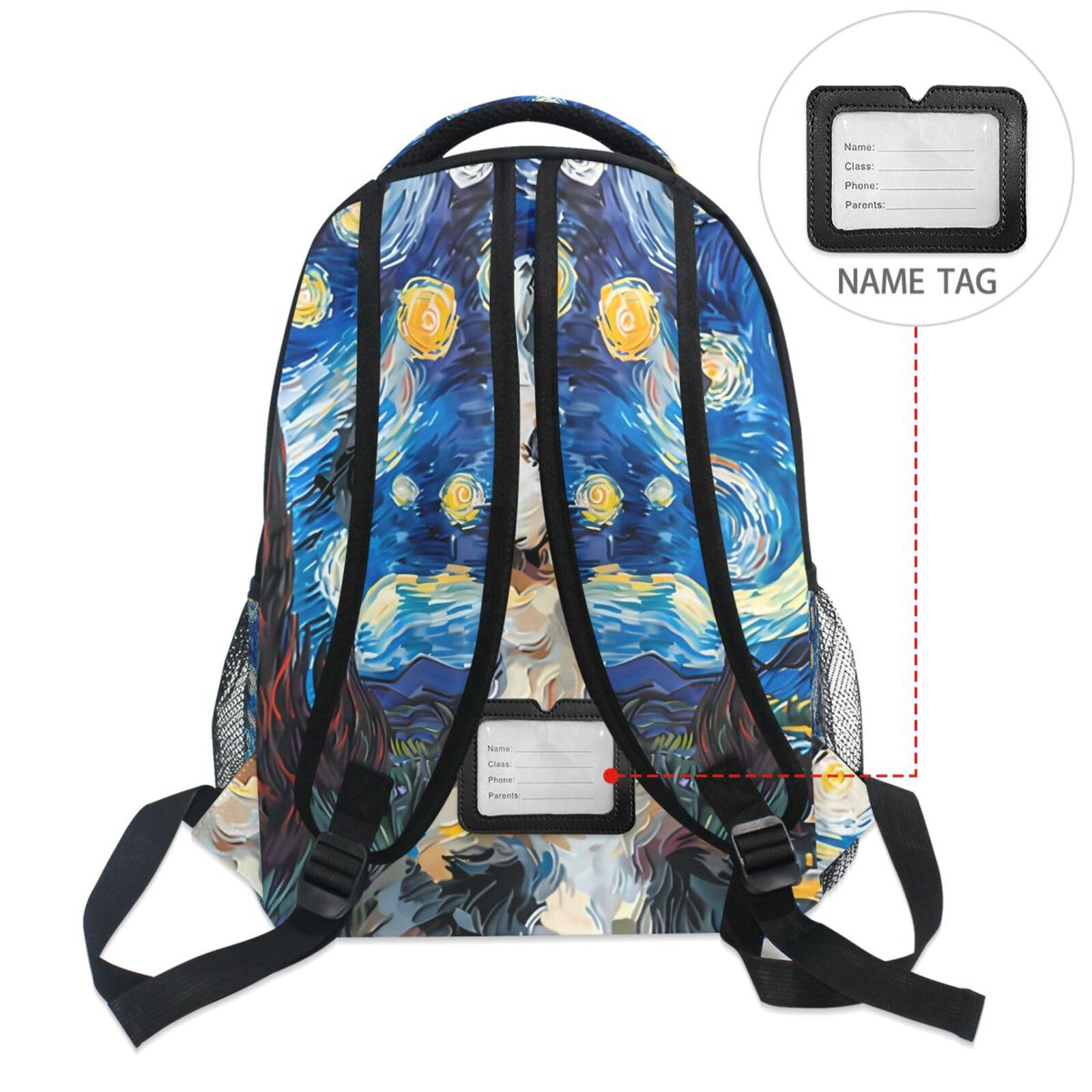 Foto 3 pulgar | Mochila Alaza Doodle Dog Starry Night Para Niños 40 5 X 29 X 17 5 Cm - Venta Internacional.