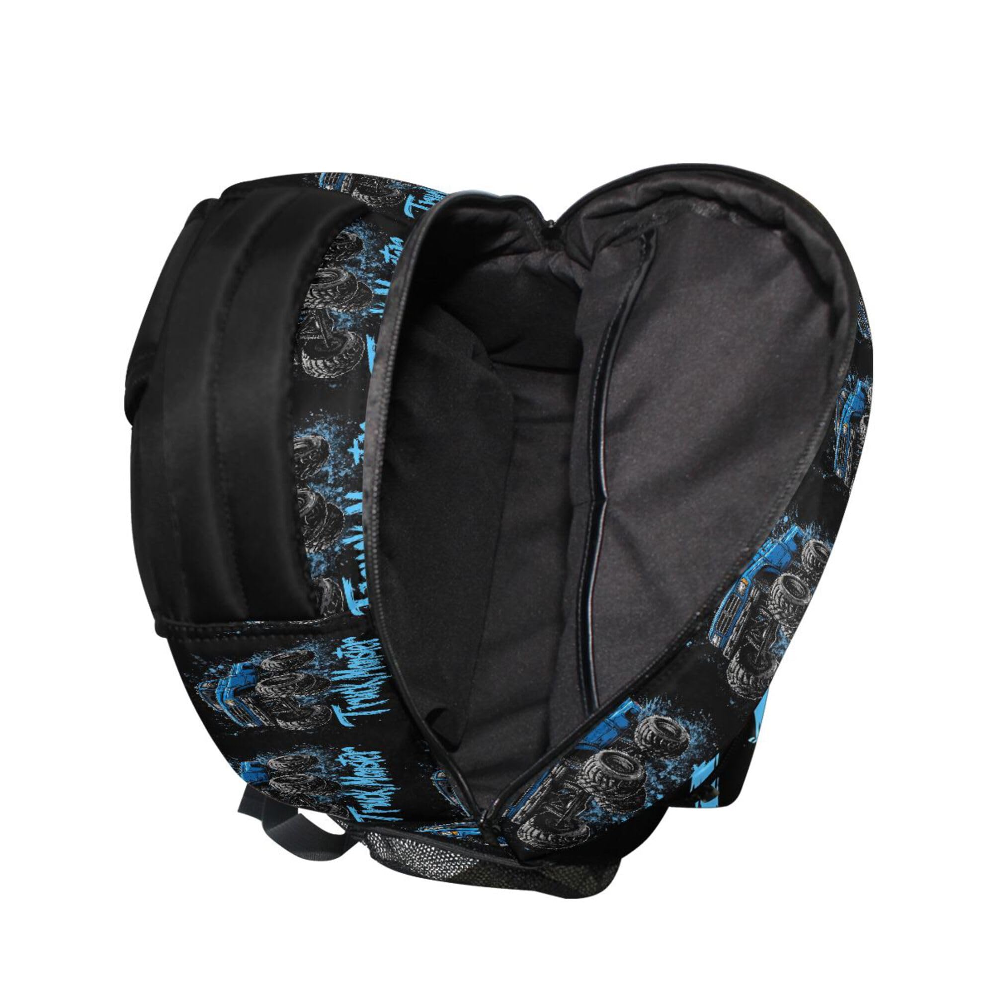 Foto 8 pulgar | Mochila Wamika Monster Truck Negra Para Niños De 6 A 16 Años - Venta Internacional.