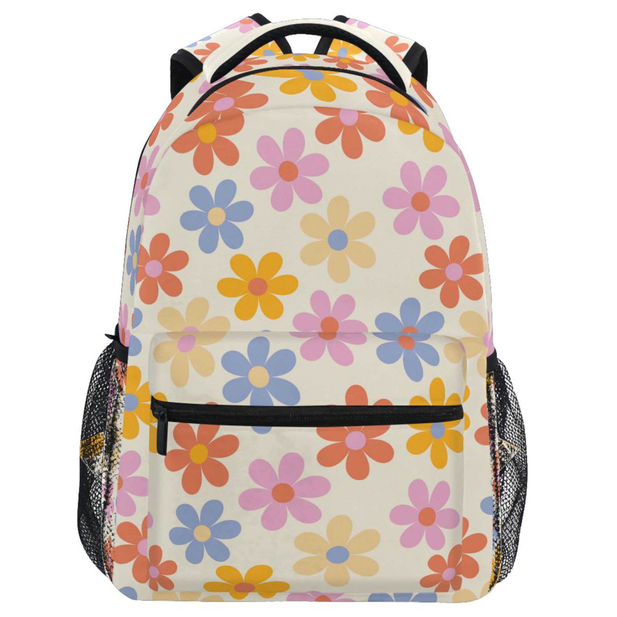 Foto 1 | Mochila Wamika Daisy Flowers Para Niños Con Estampado Floral Naranja Y Manzanilla - Venta Internacional.