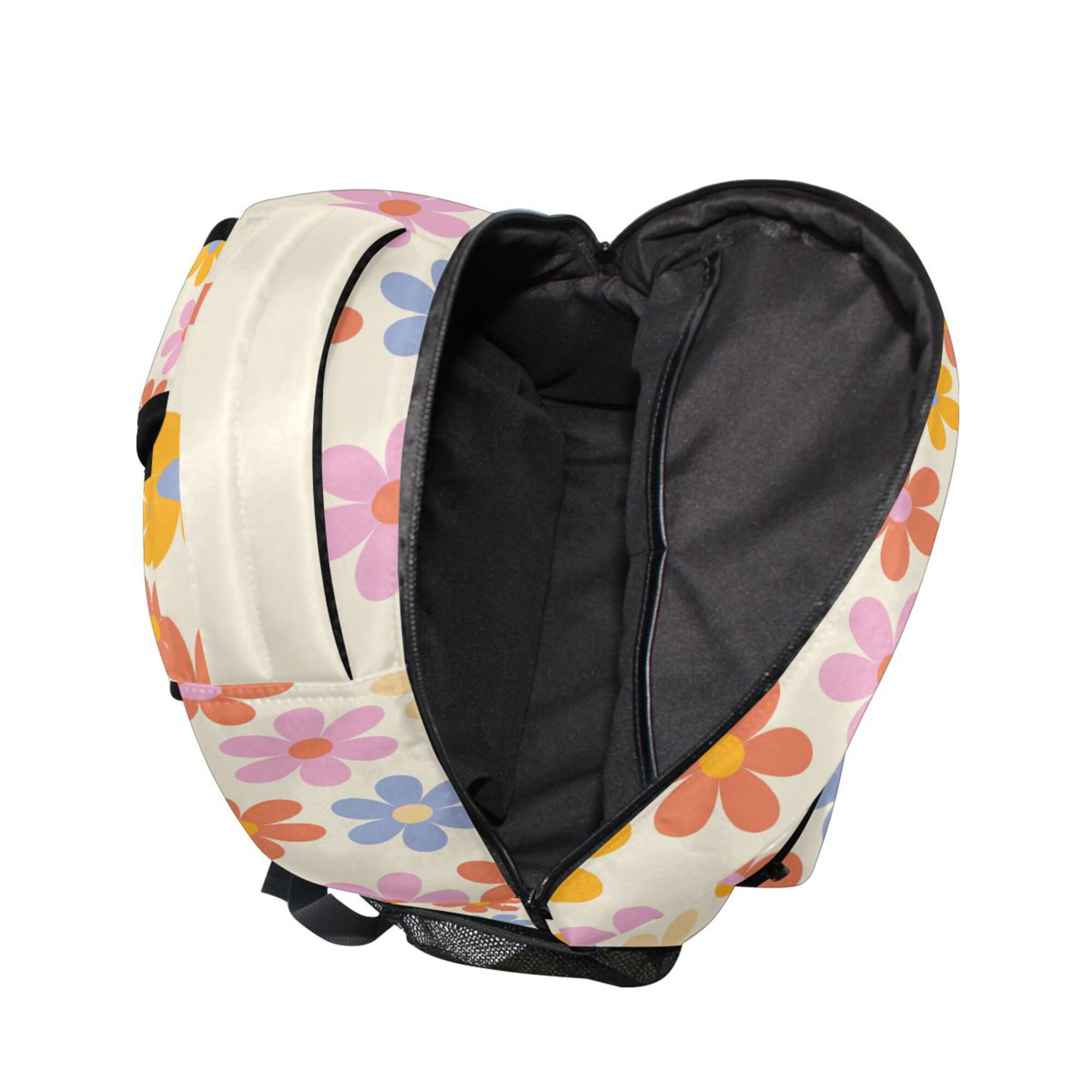 Foto 8 pulgar | Mochila Wamika Daisy Flowers Para Niños Con Estampado Floral Naranja Y Manzanilla - Venta Internacional.