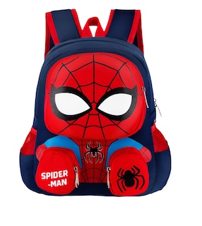 Foto 1 | Mochilas Para Ninos Y Niña Escolar De Dibujos Anime 3d Spiderman Gran Capacidad Preescolar Color Azul Marino