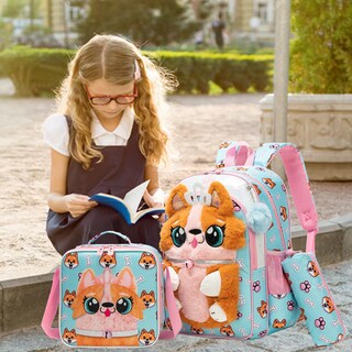 Foto 7 | Mochila Meetbelify Kids Para Niñas Escuela Con Bolsa De Almuerzo De 6 A 8 Años - Venta Internacional.