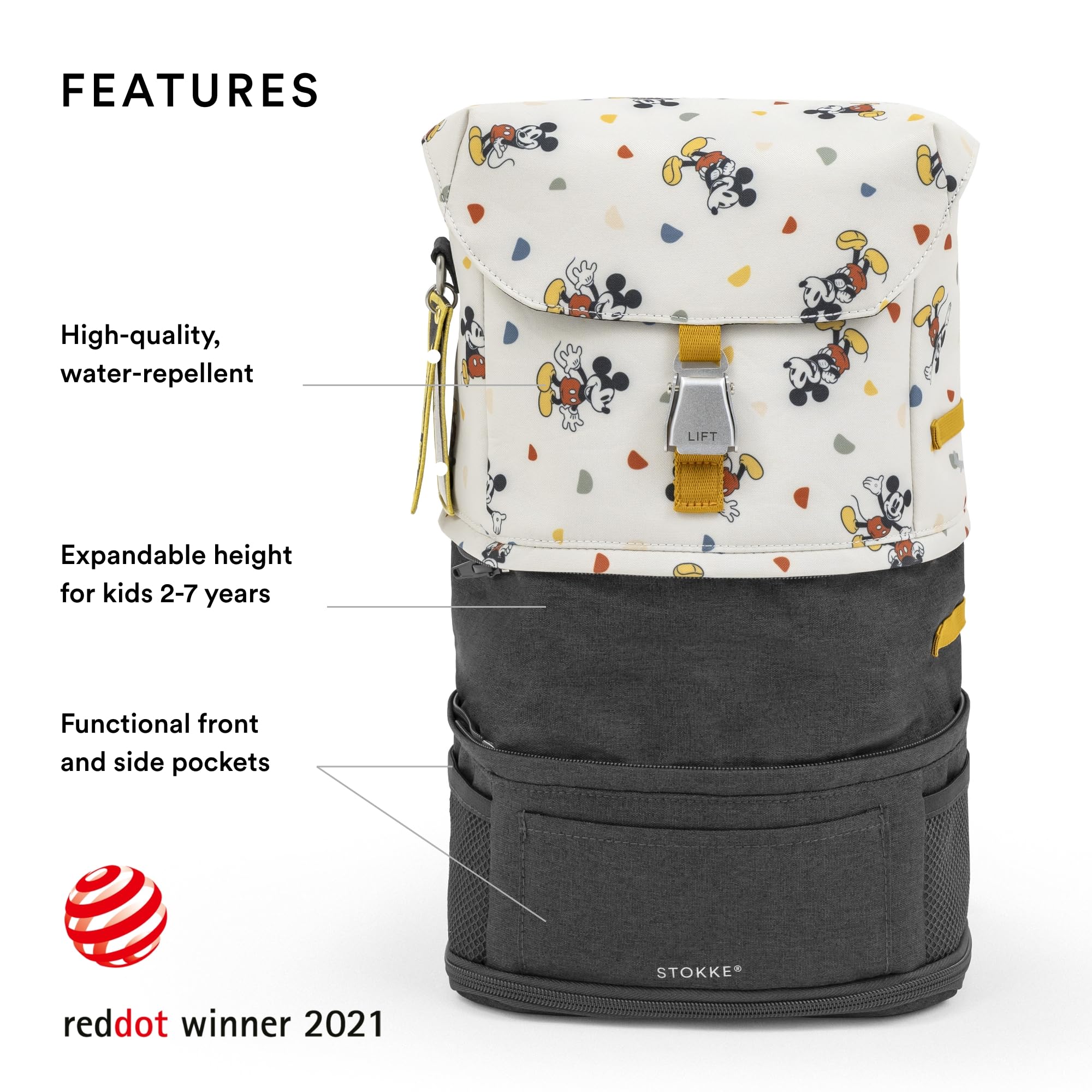 Foto 3 pulgar | Mochila Stokke Jetkids Mickey Celebration 2-7 Años - Venta Internacional.