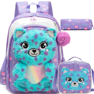 Foto 1 | Mochila Meetbelify Kids Para Niñas Con Bolsa De Almuerzo Y Estuche Para Lápices - Venta Internacional.