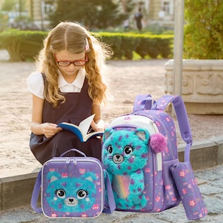 Foto 7 | Mochila Meetbelify Kids Para Niñas Con Bolsa De Almuerzo Y Estuche Para Lápices - Venta Internacional.